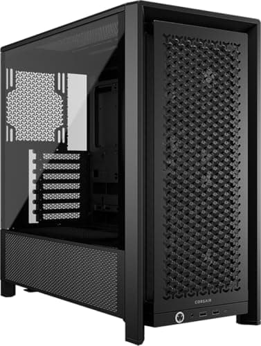 CORSAIR 4000D RS Frame Modular High Airflow Mid-Tower PC Case – 3X RS Fans – InfiniRail Mounting System – Fits Multiple 360mm Radiators – Reverse Connector Motherboard Compatible – Black thumbnail 2