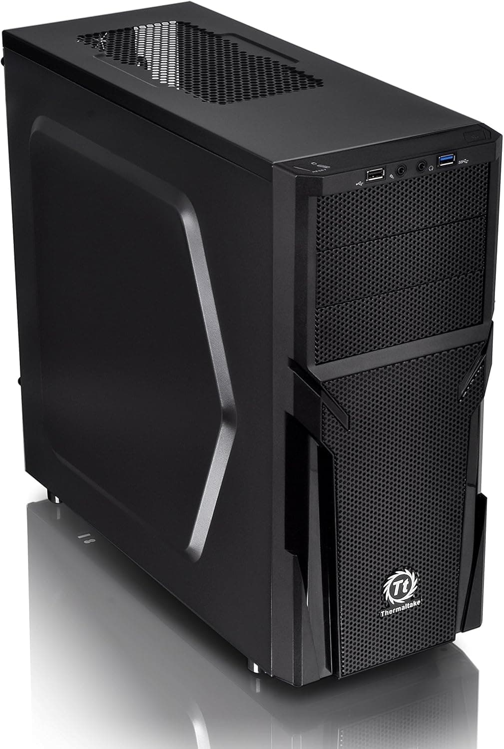 Thermaltake Versa H21 SPCC ATX Mid Tower Computer Chassis CA-1B2-00M1NN-00,Black thumbnail 1